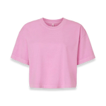 American Apparel - Women's Garment-Dyed Heavyweight Cropped Tee - 1302GD - Faded Powder Pink (Front)