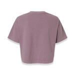 American Apparel - Women's Garment-Dyed Heavyweight Cropped Tee - 1302GD - Faded Smokey Violet (Back)
