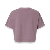 American Apparel - Women's Garment-Dyed Heavyweight Cropped Tee - 1302GD - Faded Smokey Violet (Back)