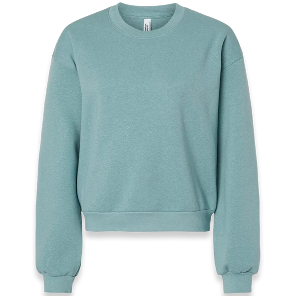 American Apparel - Women's ReFlex Fleece Crewneck Sweatshirt - RF494 - Arctic (Front)