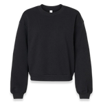 American Apparel - Women's ReFlex Fleece Crewneck Sweatshirt - RF494 - Black (Front)
