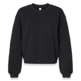 American Apparel - Women's ReFlex Fleece Crewneck Sweatshirt - RF494 - Black (Front)