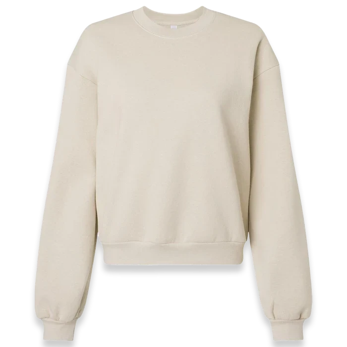 American Apparel - Women's ReFlex Fleece Crewneck Sweatshirt - RF494 - Bone (Front)