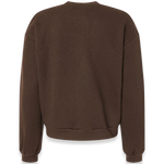 American Apparel - Women's ReFlex Fleece Crewneck Sweatshirt - RF494 - Brown (Back)
