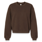 American Apparel - Women's ReFlex Fleece Crewneck Sweatshirt - RF494 - Brown (Front)