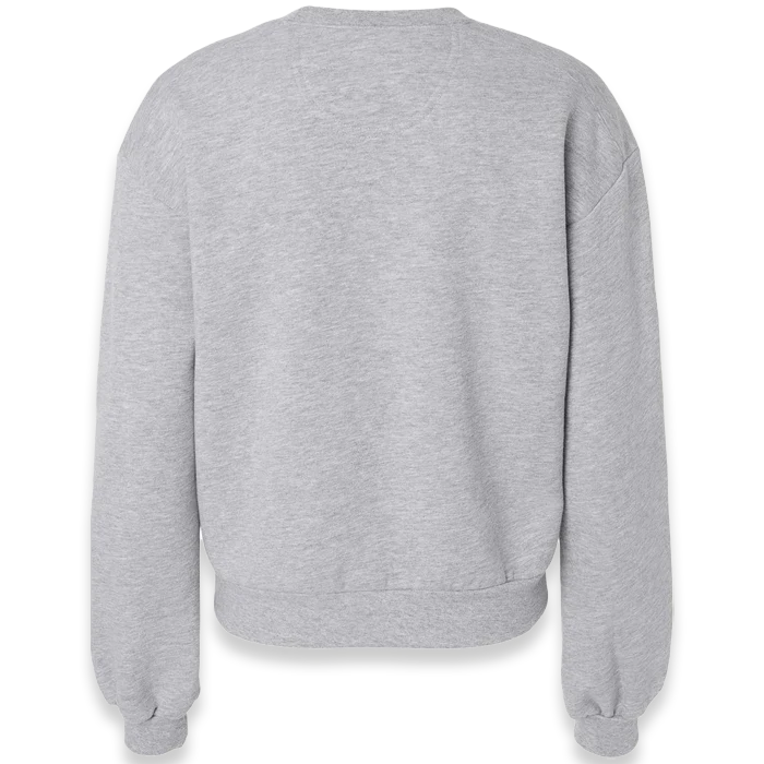 American Apparel - Women's ReFlex Fleece Crewneck Sweatshirt - RF494 - Heather Grey (Back)