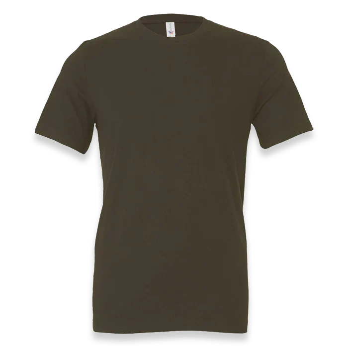 BELLA + CANVAS - Jersey Tee - 3001 - Army - Front view