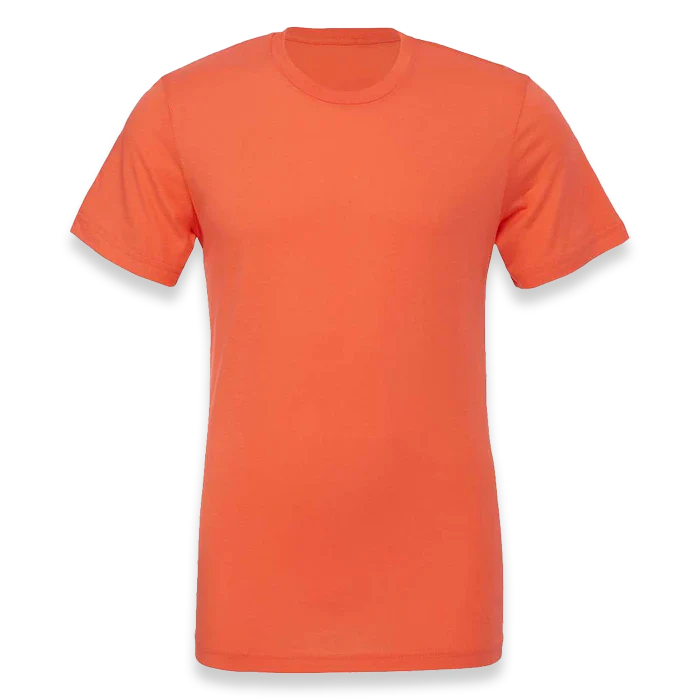 BELLA + CANVAS - Jersey Tee - 3001 - Coral - Front view
