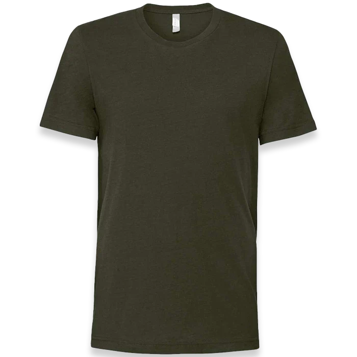 BELLA + CANVAS - Jersey Tee - 3001 - Dark Olive - Front view