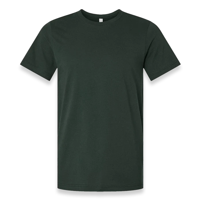 BELLA + CANVAS - Jersey Tee - 3001 - Hunter Green - Front view