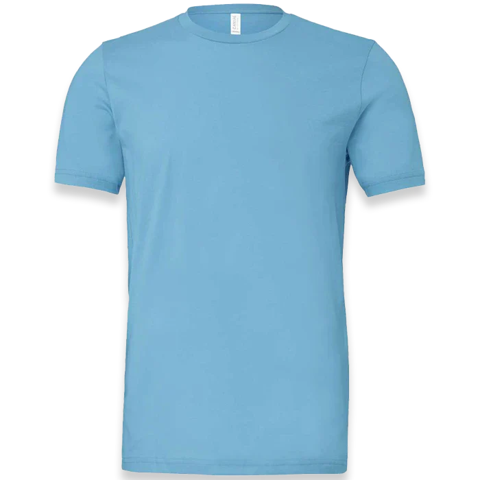 BELLA + CANVAS - Jersey Tee - 3001 - Ocean Blue - Front view