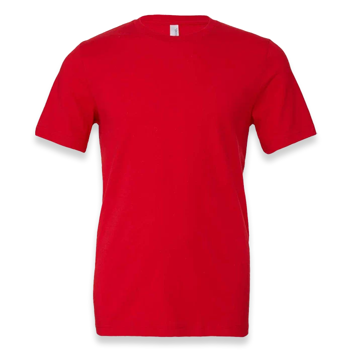 BELLA + CANVAS - Jersey Tee - 3001 - Red - Front view