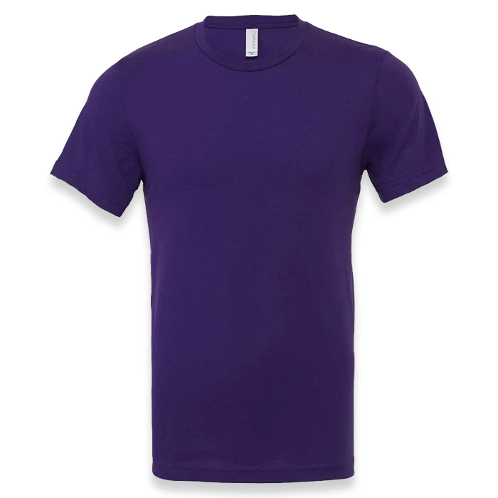 BELLA + CANVAS - Jersey Tee - 3001 - Team Purple - Front view