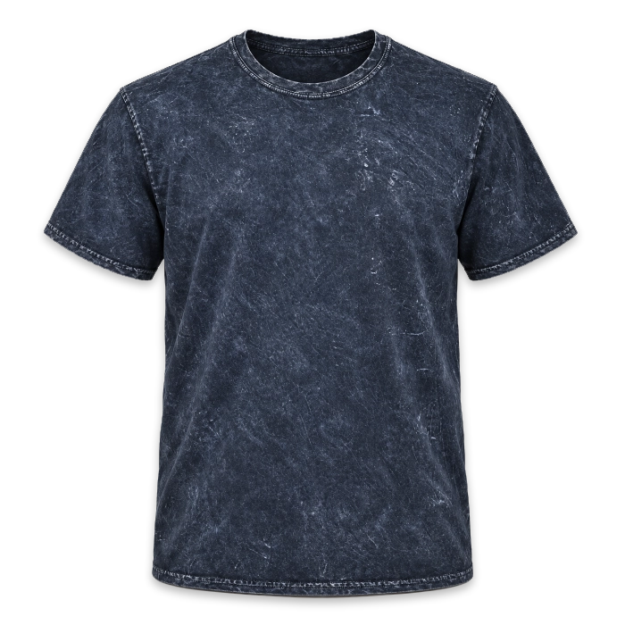Colortone 1300 Mineral Navy mineral wash T-shirt, front view