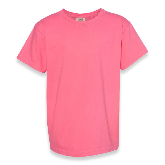 Comfort Colors - Garment-Dyed Youth Heavyweight T-Shirt - 9018 - Crunchberry - Front view