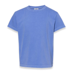 Comfort Colors - Garment-Dyed Youth Heavyweight T-Shirt - 9018 - Flo Blue - Front view