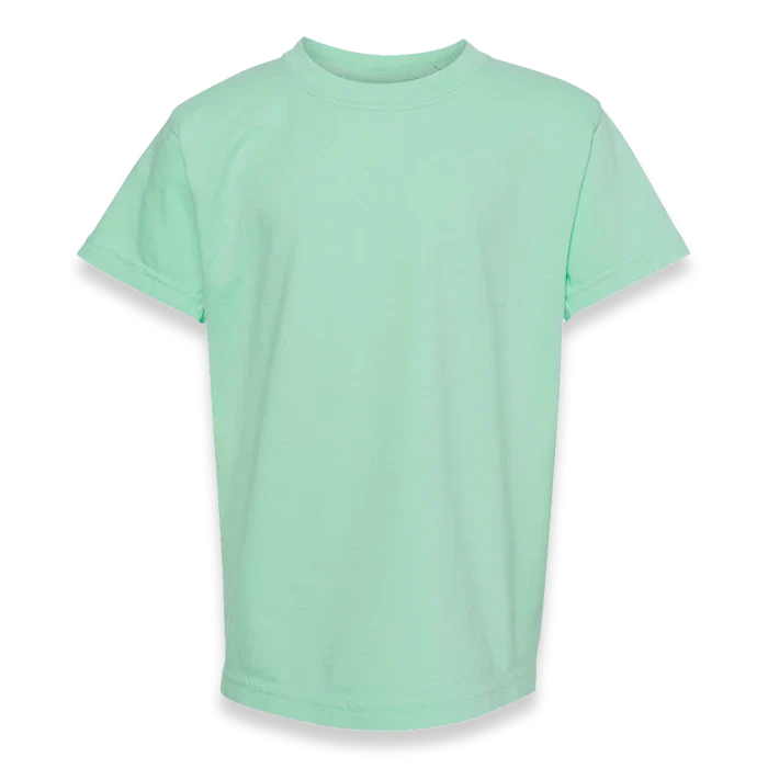 Comfort Colors - Garment-Dyed Youth Heavyweight T-Shirt - 9018 - Island Reef - Front view