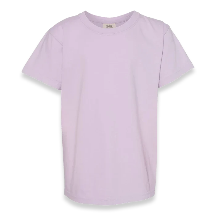Comfort Colors - Garment-Dyed Youth Heavyweight T-Shirt - 9018 - Orchid - Front view