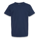 Comfort Colors - Garment-Dyed Youth Heavyweight T-Shirt - 9018 - True Navy - Front view