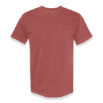 Comfort Colors - Garment-Dyed Heavyweight Pocket T-Shirt - 6030 - Brick - Front view