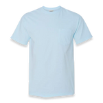 Comfort Colors - Garment-Dyed Heavyweight Pocket T-Shirt - 6030 - Chambray - Front view
