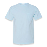 Comfort Colors - Garment-Dyed Heavyweight Pocket T-Shirt - 6030 - Chambray - Front view
