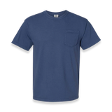 Comfort Colors - Garment-Dyed Heavyweight Pocket T-Shirt - 6030 - China Blue - Front view
