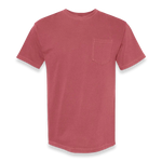 Comfort Colors - Garment-Dyed Heavyweight Pocket T-Shirt - 6030 - Crimson - Front view