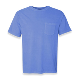 Comfort Colors - Garment-Dyed Heavyweight Pocket T-Shirt - 6030 - Flo Blue - Front view