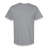 Comfort Colors - Garment-Dyed Heavyweight Pocket T-Shirt - 6030 - Granite - Front view