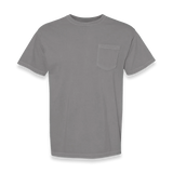 Comfort Colors - Garment-Dyed Heavyweight Pocket T-Shirt - 6030 - Grey - Front view