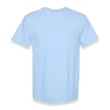 Comfort Colors - Garment-Dyed Heavyweight Pocket T-Shirt - 6030 - Hydrangea - Front view