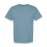 Comfort Colors - Garment-Dyed Heavyweight Pocket T-Shirt - 6030 - Ice Blue - Front view