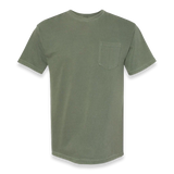 Comfort Colors - Garment-Dyed Heavyweight Pocket T-Shirt - 6030 - Moss - Front view