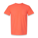 Comfort Colors - Garment-Dyed Heavyweight Pocket T-Shirt - 6030 - Neon Red Orange - Front view