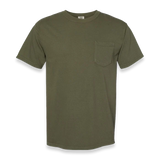 Comfort Colors - Garment-Dyed Heavyweight Pocket T-Shirt - 6030 - Sage - Front view