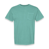 Comfort Colors - Garment-Dyed Heavyweight Pocket T-Shirt - 6030 - Seafoam - Front view