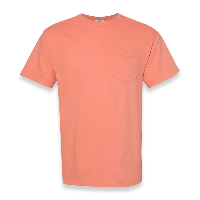Comfort Colors - Garment-Dyed Heavyweight Pocket T-Shirt - 6030 - Terracotta - Front view