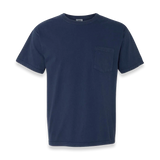 Comfort Colors - Garment-Dyed Heavyweight Pocket T-Shirt - 6030 - True Navy - Front view