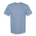 Comfort Colors - Garment-Dyed Heavyweight Pocket T-Shirt - 6030 - Washed Denim - Front view