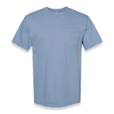 Comfort Colors - Garment-Dyed Heavyweight Pocket T-Shirt - 6030 - Washed Denim - Front view