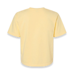 Back view of Comfort Colors 3023CL women's garment-dyed heavyweight boxy t-shirt in Butter