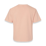 Back view of Comfort Colors 3023CL women's garment-dyed heavyweight boxy t-shirt in Peachy