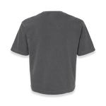 Back view of Comfort Colors 3023CL women's garment-dyed heavyweight boxy t-shirt in Pepper