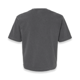 Back view of Comfort Colors 3023CL women's garment-dyed heavyweight boxy t-shirt in Pepper