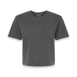 Front view of Comfort Colors 3023CL women's garment-dyed heavyweight boxy t-shirt in Pepper