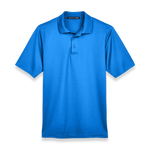 Devon & Jones CrownLux Performance Men's Plaited Polo DG20 - French Blue - Front view