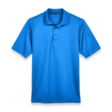 Devon & Jones CrownLux Performance Men's Plaited Polo DG20 - French Blue - Front view