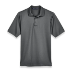 Devon & Jones CrownLux Performance Men's Plaited Polo DG20 - Graphite - Front view