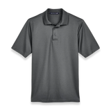 Devon & Jones CrownLux Performance Men's Plaited Polo DG20 - Graphite - Front view